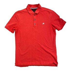 Banana Republic short sleeve pique polo stretch cotton light red size medium